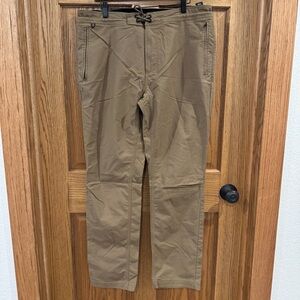 Roark Layover Traveler Pants Khaki Size 36 Adventure Travel